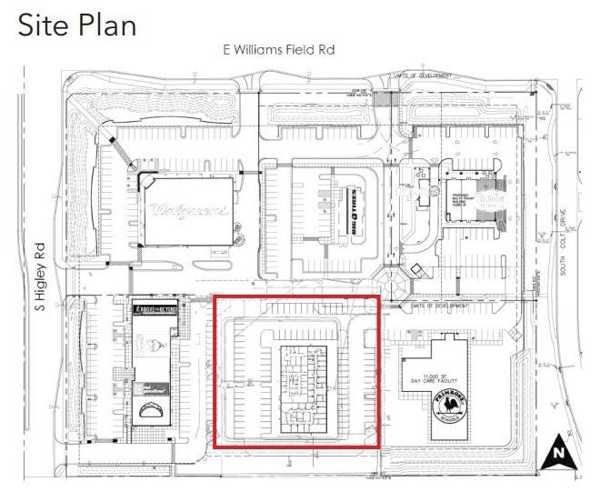 3263 E Williams Field Rd, Gilbert, AZ for sale - Site Plan - Image 2 of 3