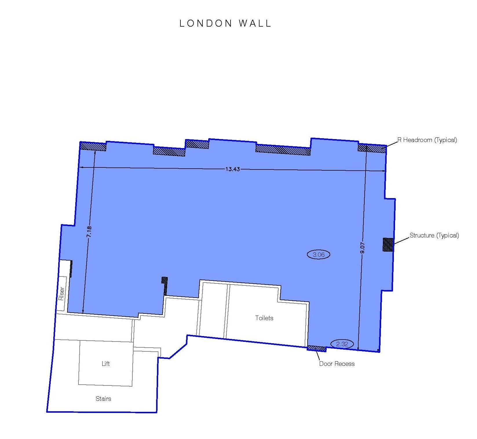 64 London Wall, Londres à louer Plan d’étage- Image 1 de 1