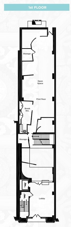 729 15th St NW, Washington, DC 20005 - Unit 100 -  - Floor Plan - Image 1 of 1