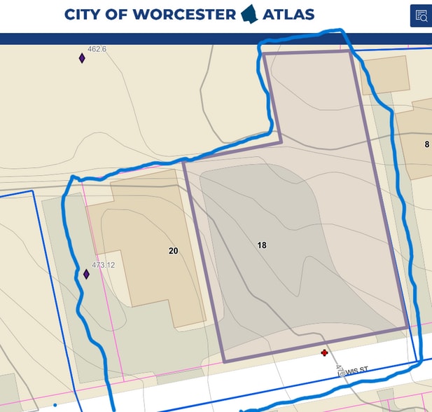 18-20 Lewis St, Worcester, MA for sale - Site Plan - Image 2 of 2