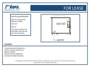 3925 N I-10 Service Rd, Metairie, LA for lease Floor Plan- Image 1 of 1