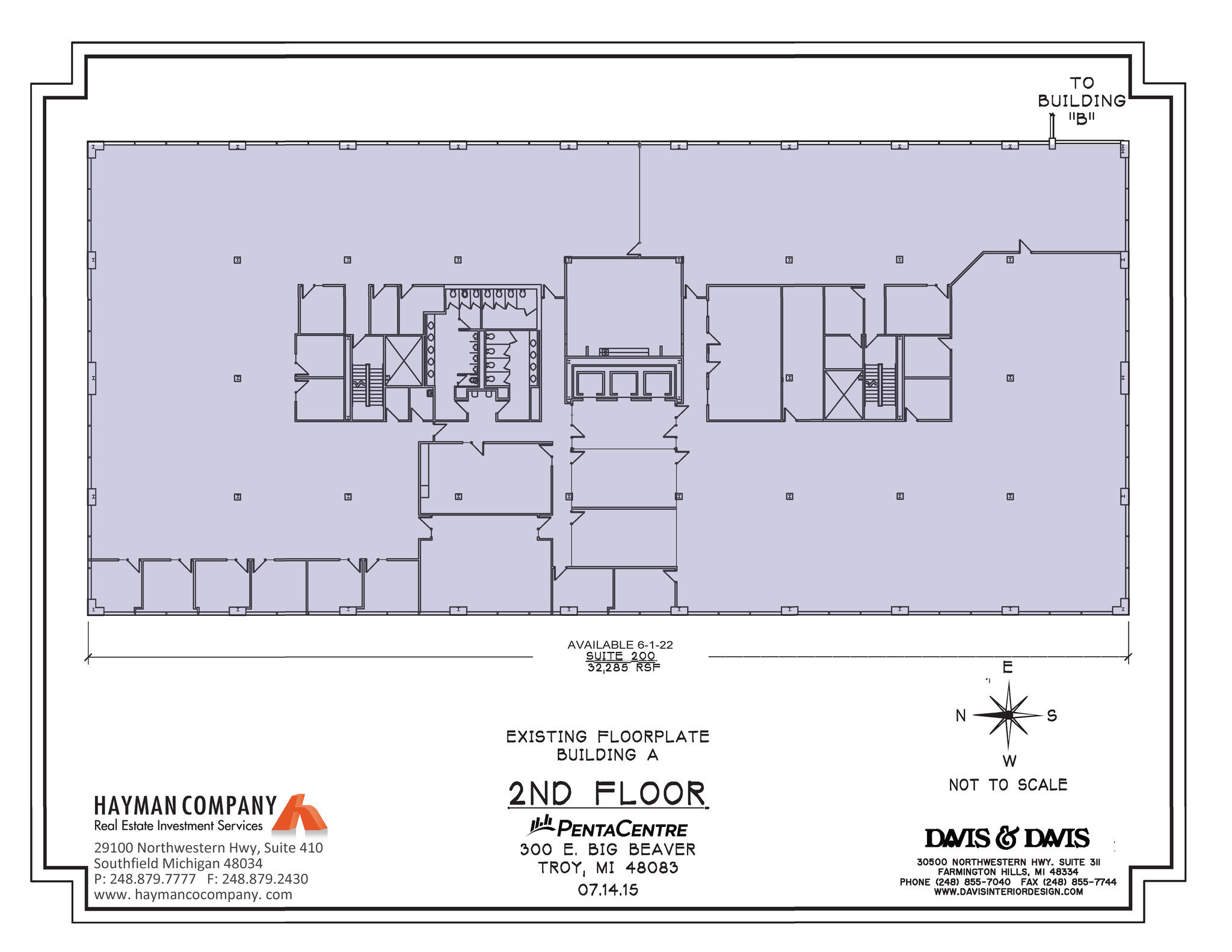 300 E Big Beaver Rd, Troy, MI à louer Plan d  tage- Image 1 de 1