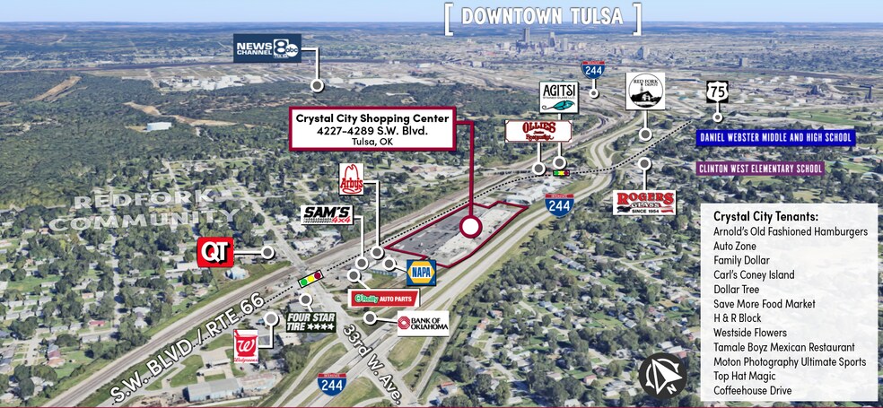 4227-4289 Southwest Blvd, Tulsa, OK à louer - Photo du bâtiment - Image 3 de 11