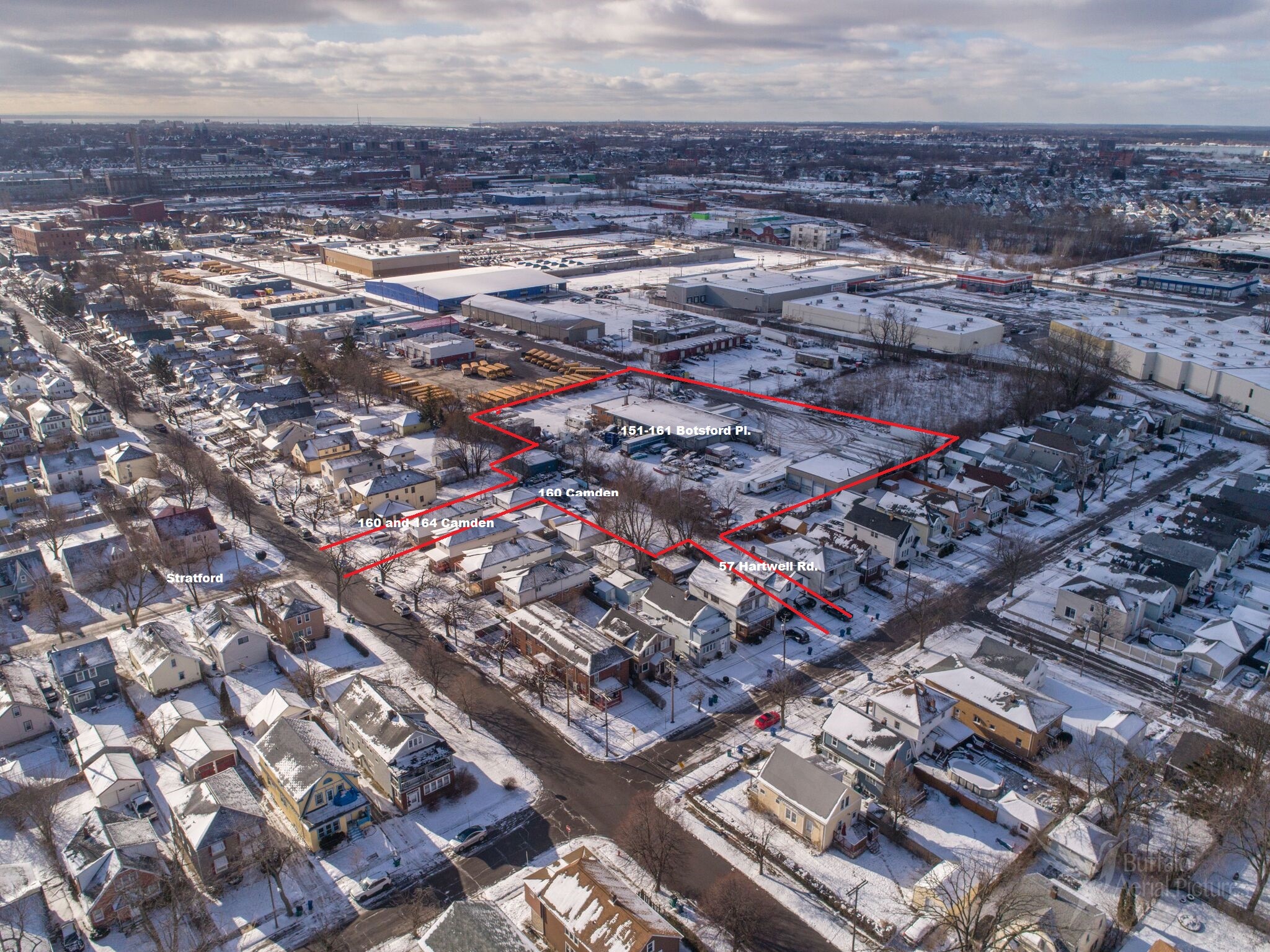 160 Camden Ave, Buffalo, NY for sale Aerial- Image 1 of 3