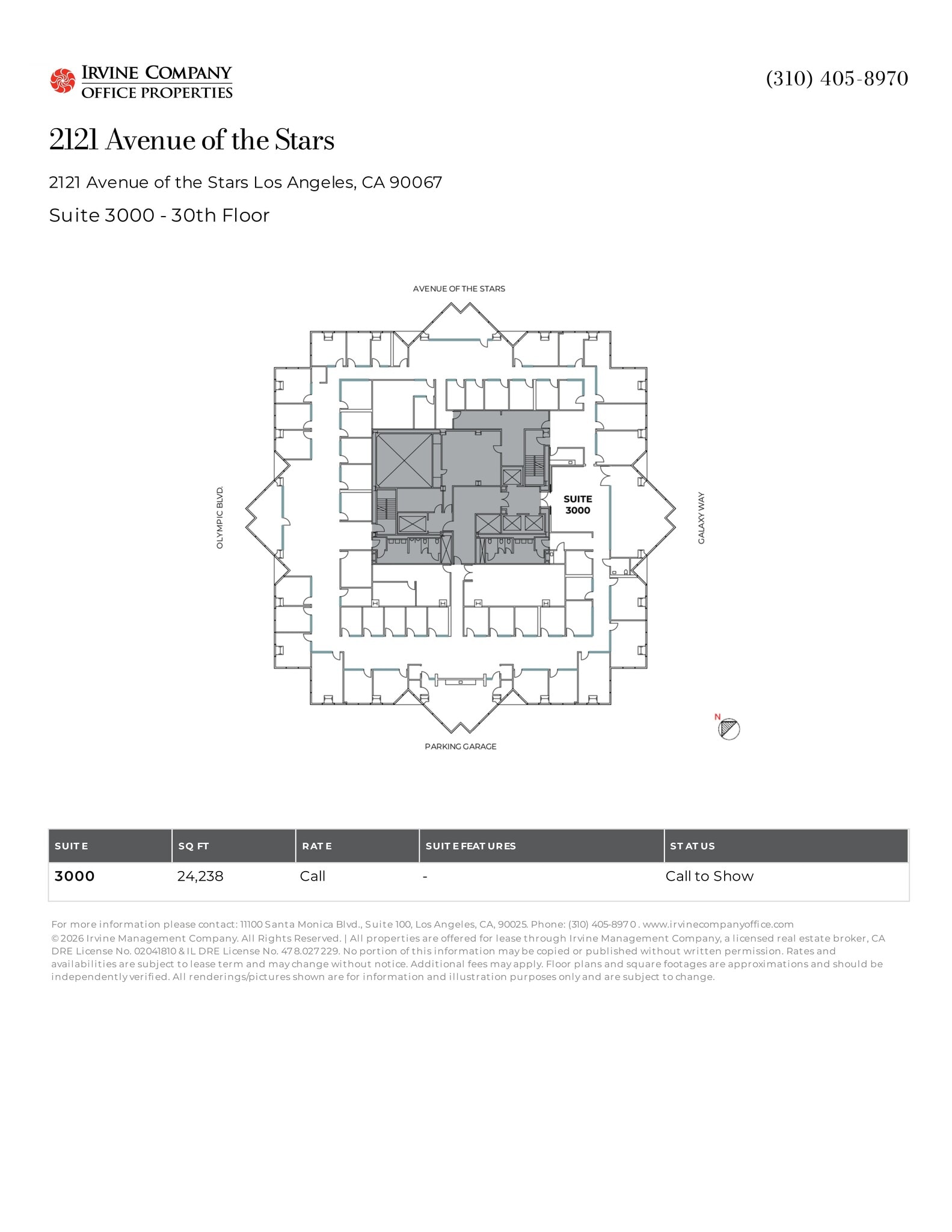 2121 Avenue of the Stars, Century City, CA for lease Site Plan- Image 1 of 1