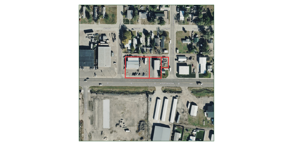 Rodeo Road Commercial Shops & Lot portfolio of 2 properties for sale on LoopNet.ca - Aerial - Image 2 of 18