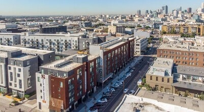 950 E 3rd St, Los Angeles, CA - Aérien Vue de la carte