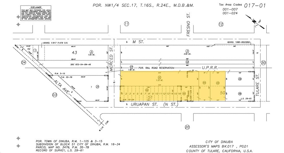 200 N Uruapan Way, Dinuba, CA à vendre - Plan cadastral - Image 3 de 37