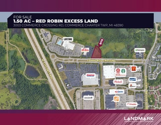 Plus de détails pour 3003 Commerce Crossing Rd, Commerce Township, MI - Terrain à vendre