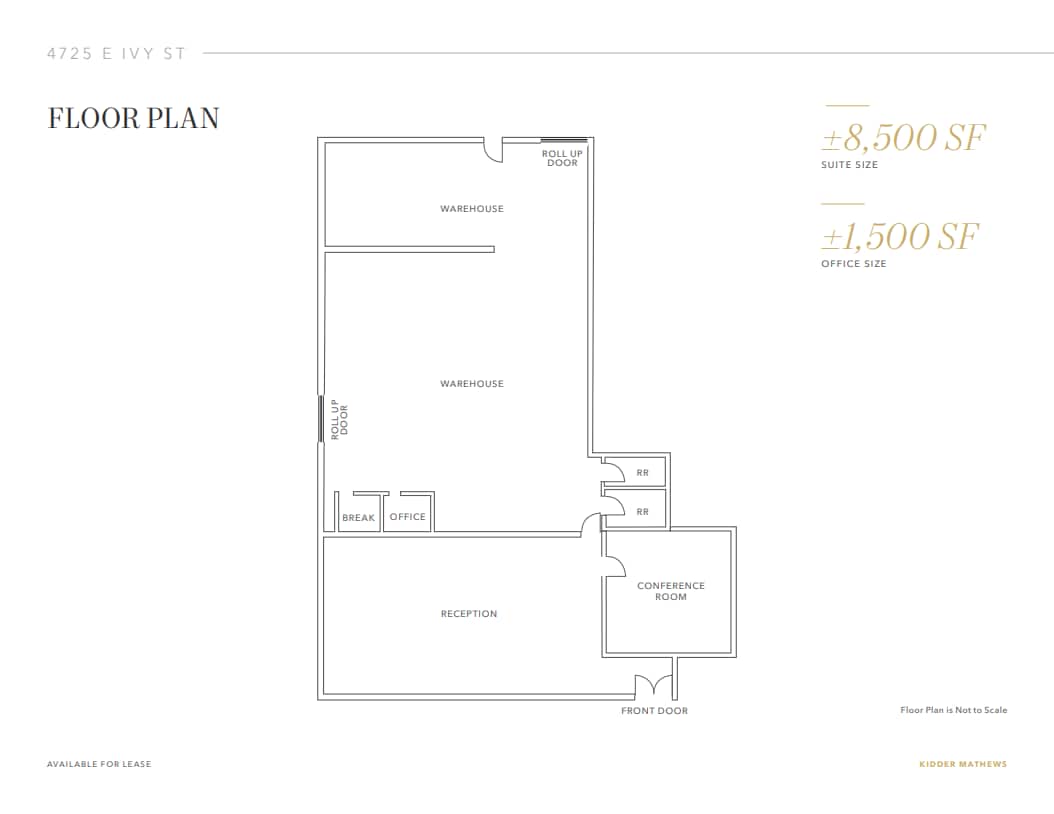4725 E Ivy St, Mesa, AZ for lease Floor Plan- Image 1 of 1