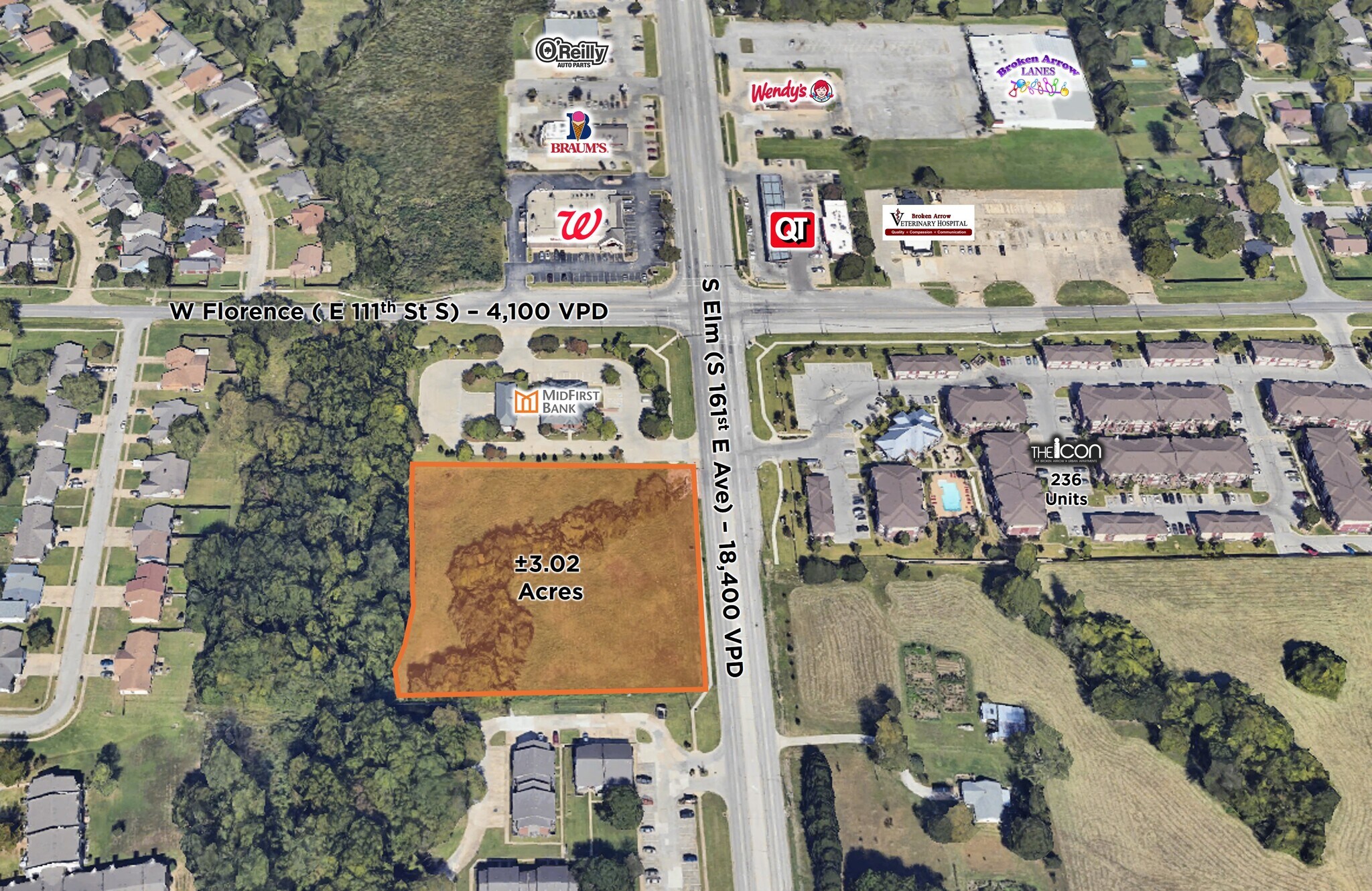 W Florence St & S Elm Pl, Broken Arrow, OK à vendre Photo du bâtiment- Image 1 de 3