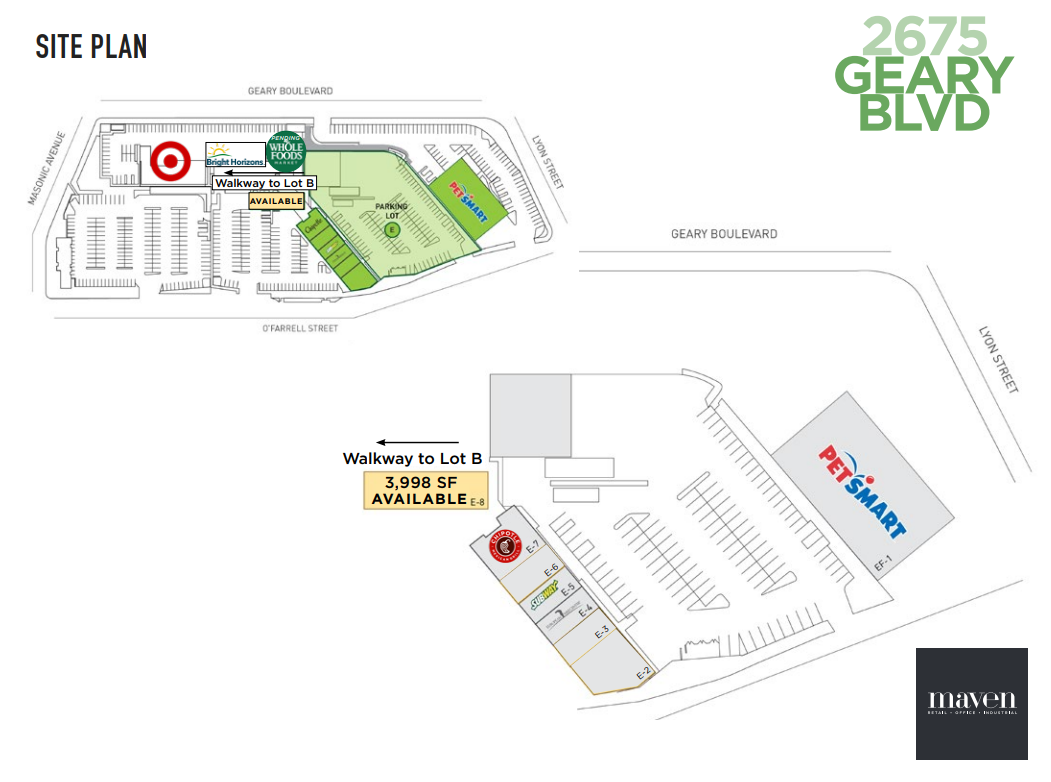 2675 Geary Blvd, San Francisco, CA for lease Site Plan- Image 1 of 1