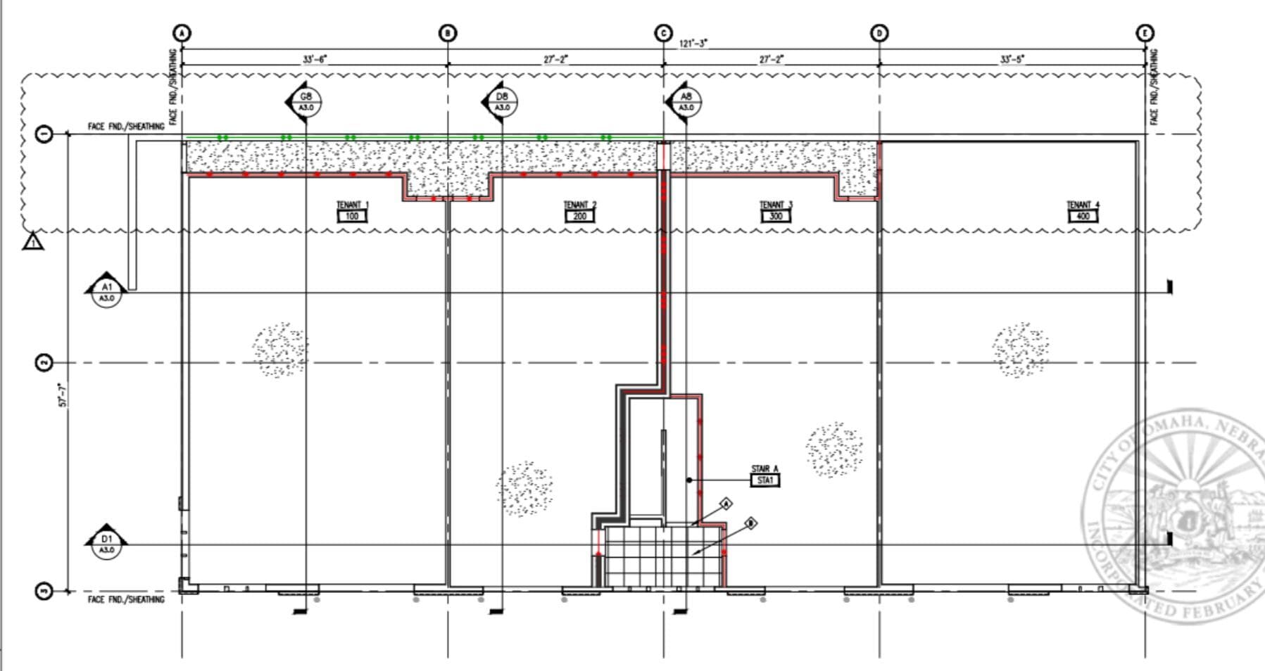 8114 Maple St, Omaha, NE à louer Plan d’étage- Image 1 de 2