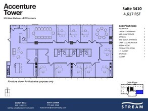 500 W Madison St, Chicago, IL for lease Floor Plan- Image 1 of 1