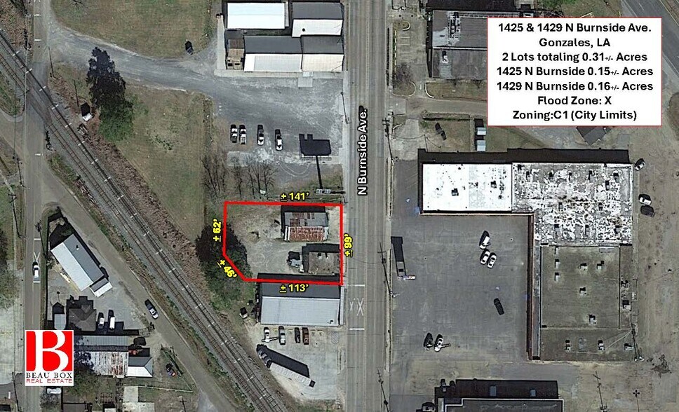 1425 - 1429 N Burnside Ave, Gonzales, LA à vendre - Photo du bâtiment - Image 1 de 4