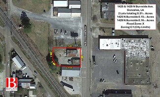 Plus de détails pour 1425 - 1429 N Burnside Ave, Gonzales, LA - Commerce de détail à vendre