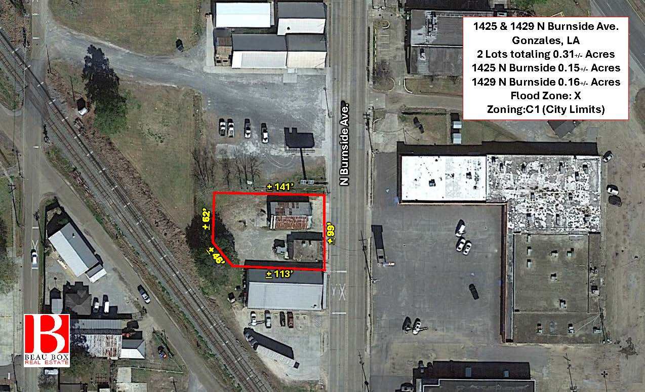 1425 - 1429 N Burnside Ave, Gonzales, LA à vendre Photo du bâtiment- Image 1 de 5