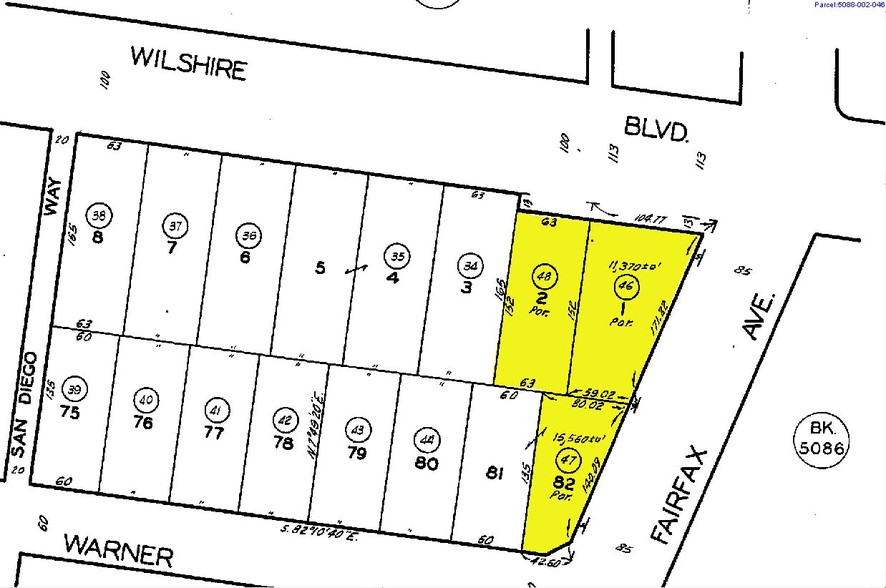 6100 Wilshire Blvd, Los Angeles, CA à vendre - Plan cadastral - Image 1 de 1