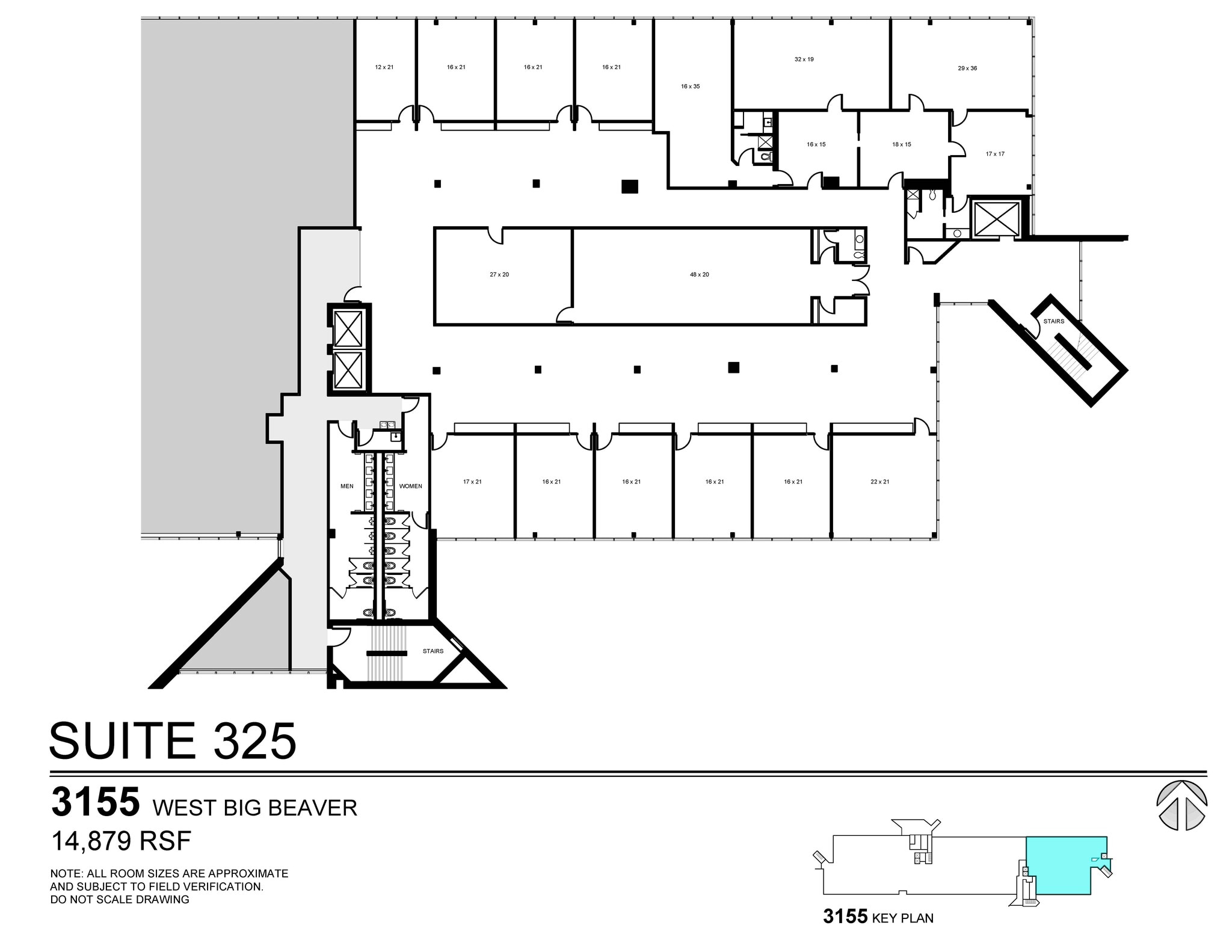 3155 W Big Beaver Rd, Troy, MI for lease Floor Plan- Image 1 of 1