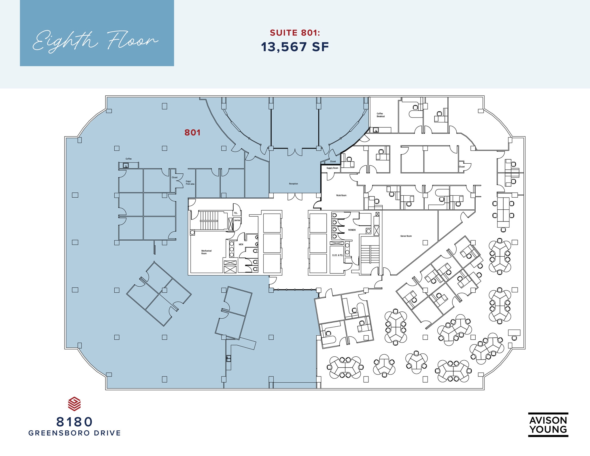 8180-8200 Greensboro Dr, McLean, VA for lease Floor Plan- Image 1 of 1