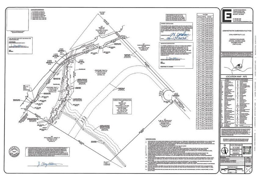 1901 Epps Bridge Pkwy, Athens, GA à vendre - Plan cadastral - Image 3 de 5
