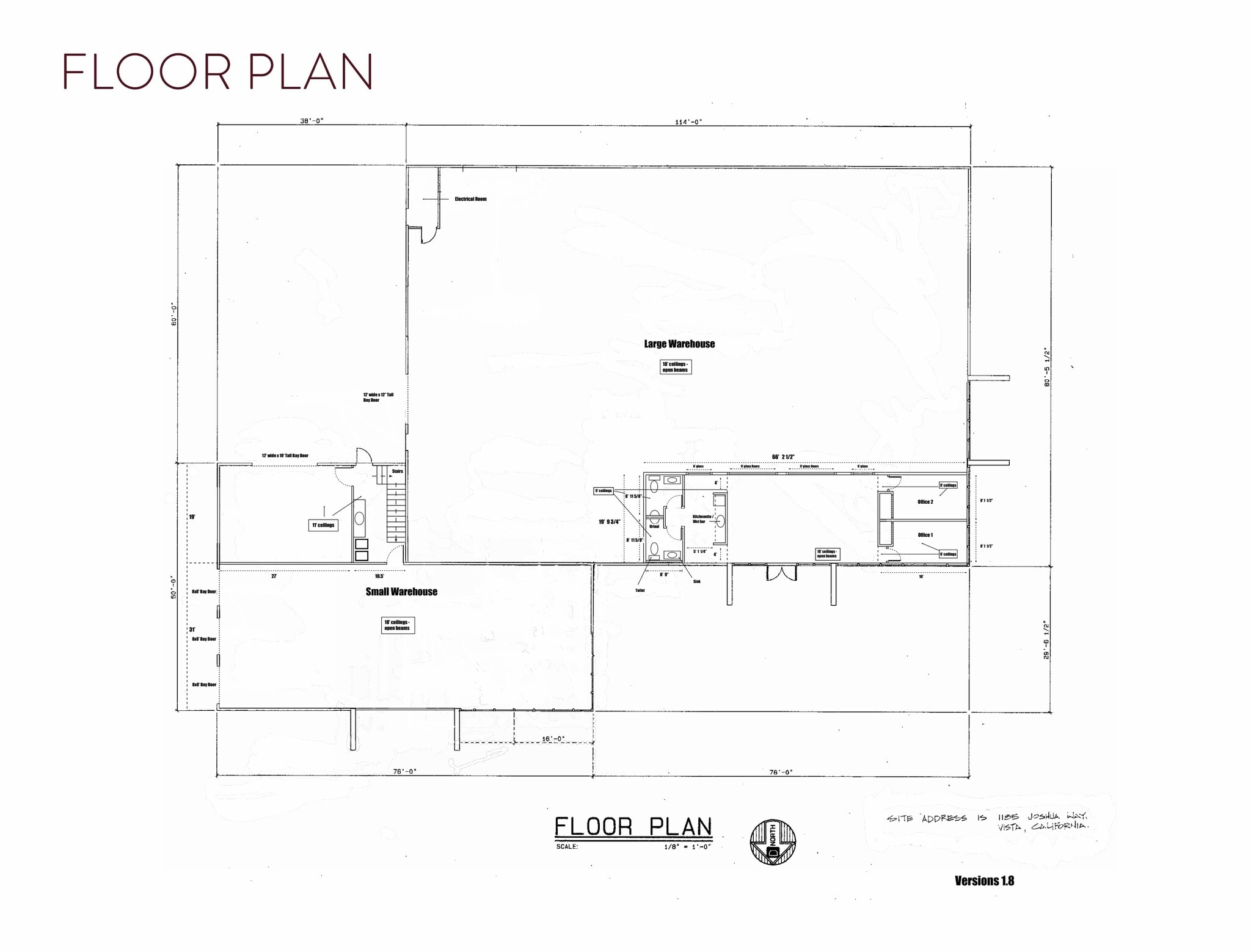1185 Joshua Way, Vista, CA à vendre Plan d’étage- Image 1 de 3