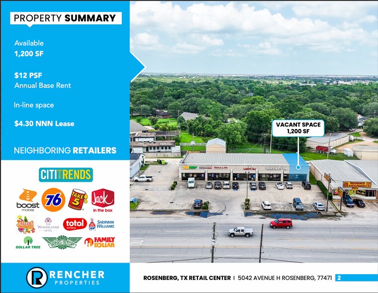 5042 Avenue H, Rosenberg, TX à louer - Photo du bâtiment - Image 3 de 6