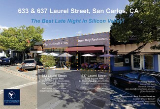 Plus de détails pour 633-637 Laurel St, San Carlos, CA - Local commercial à louer