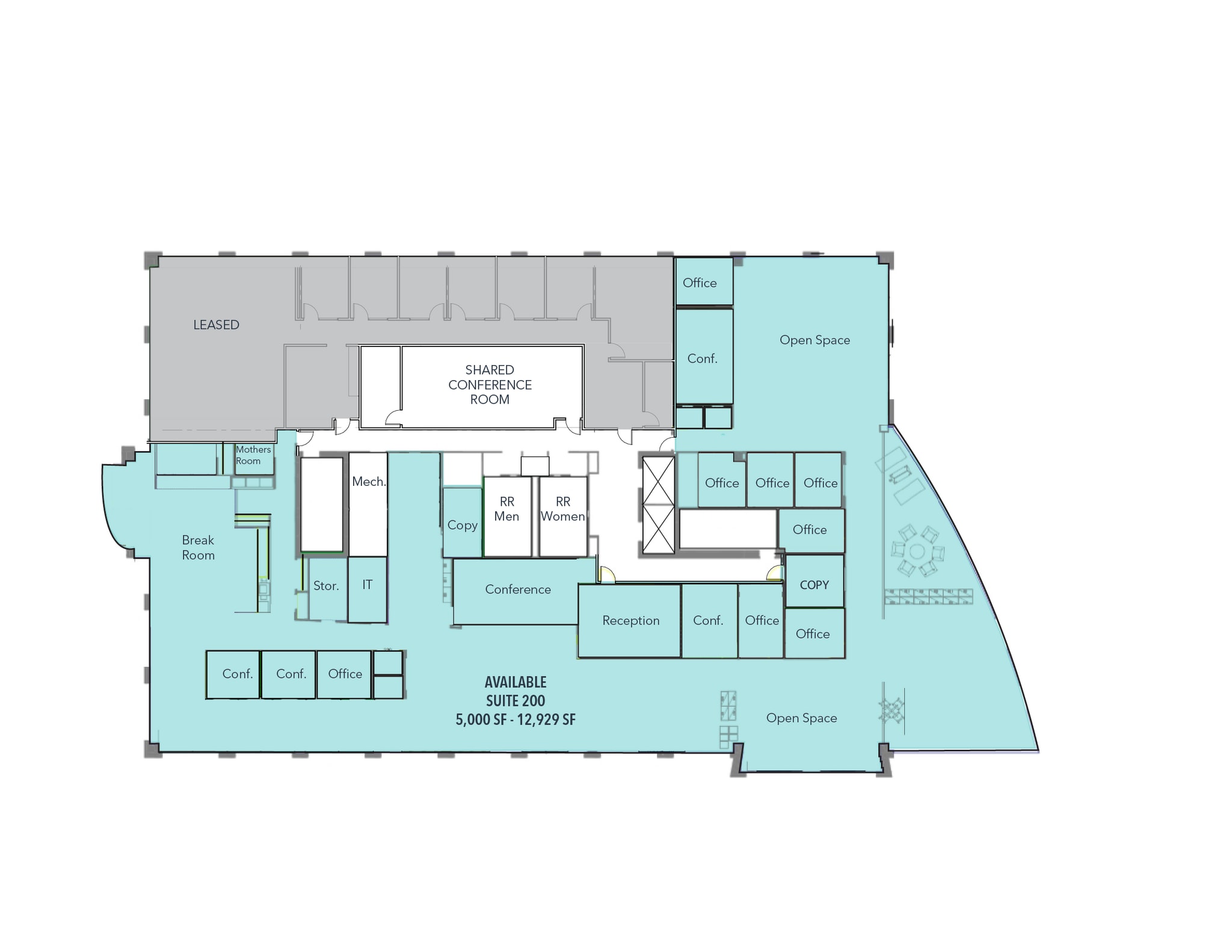 13710 FNB Pky, Omaha, NE à louer Plan d’étage- Image 1 de 1