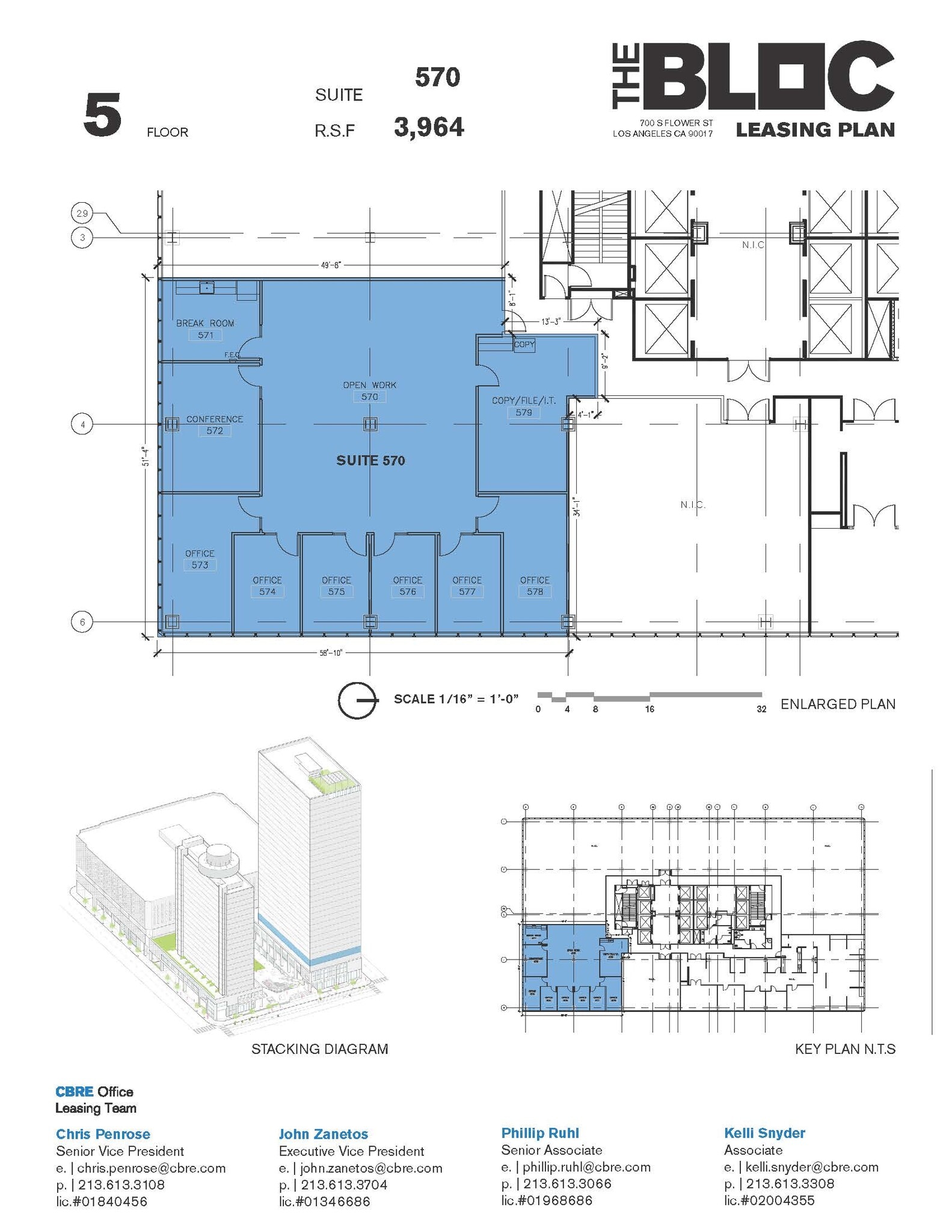 700 S Flower St, Los Angeles, CA à louer Plan d’étage- Image 1 de 1