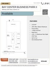 3832 Bay Center Pl, Hayward, CA for lease Floor Plan- Image 1 of 1