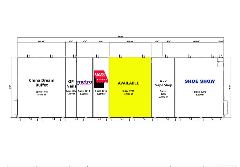 1700-1716 S 1st St, Chickasha, OK à louer - Plan de site - Image 2 de 2