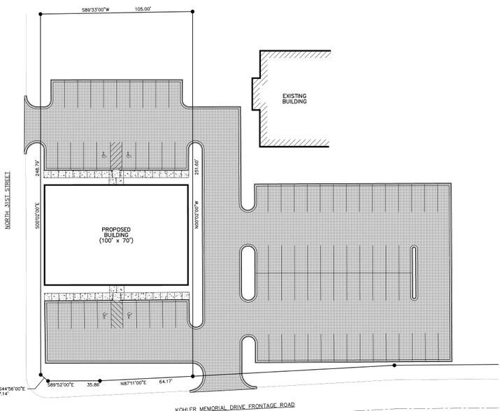 3016 Kohler Memorial Dr, Sheboygan, WI for sale - Site Plan - Image 2 of 3