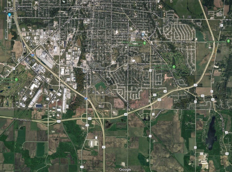Reinhardt Rd & Hwy 151, Fond Du Lac, WI à vendre - Aérien - Image 2 de 2