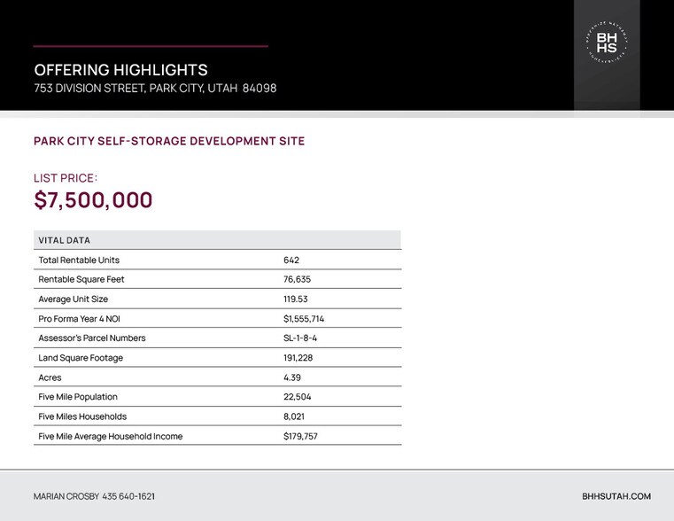 753 Division St, Park City, UT à vendre - Photo du bâtiment - Image 2 de 10