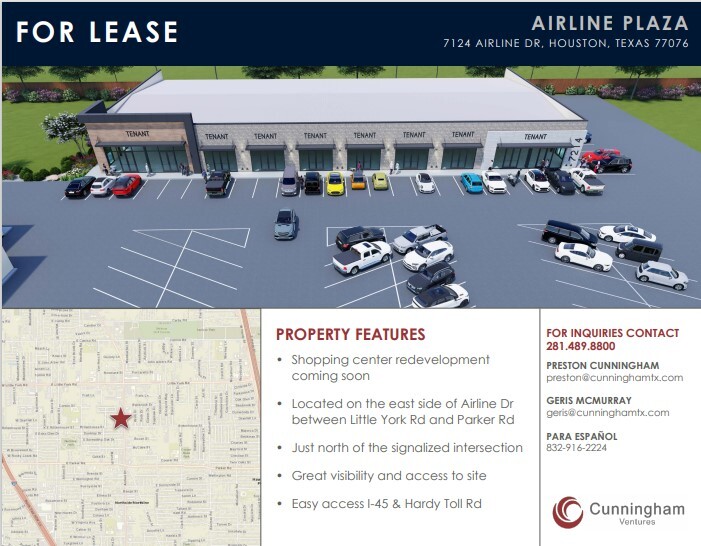 7214-7220 Airline Dr, Houston, TX for lease - Building Photo - Image 1 of 4