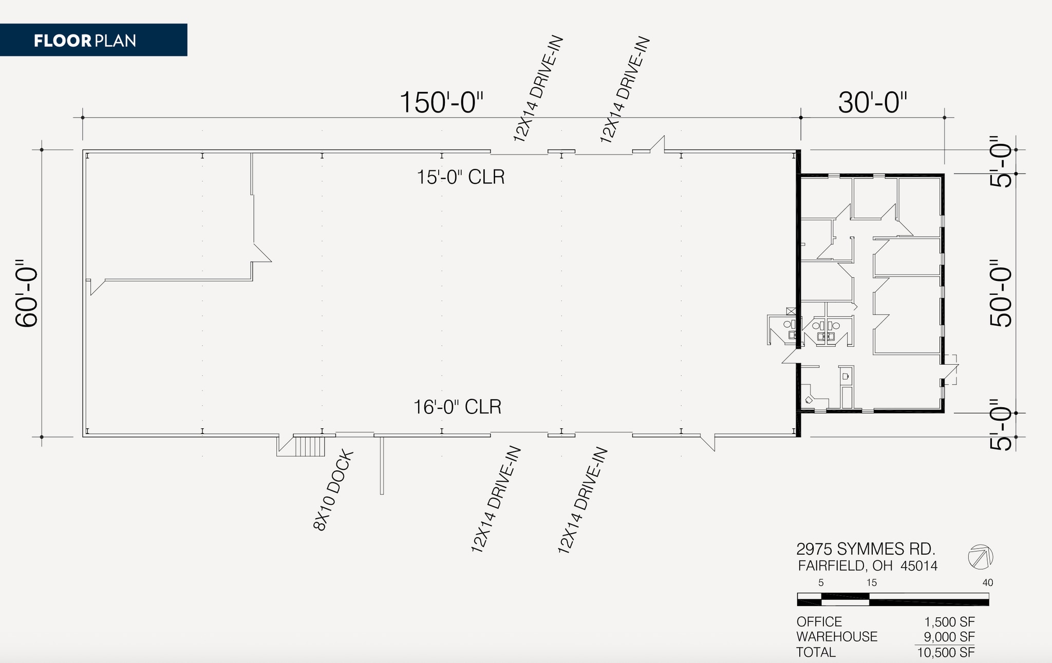 2975 Symmes Rd, Fairfield, OH for lease Floor Plan- Image 1 of 1