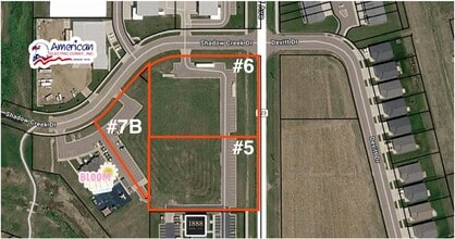 E Willow Street & Cliff Ave, Harrisburg, SD - Aerial map view