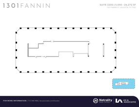 1301 Fannin St, Houston, TX à louer Plan d  tage- Image 2 de 2