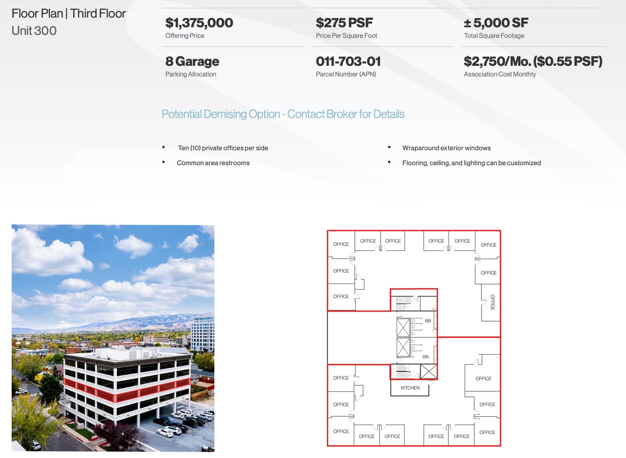 245 E Liberty St, Reno, NV 89501 - Unité 302 -  - Plan d’étage - Image 1 of 1