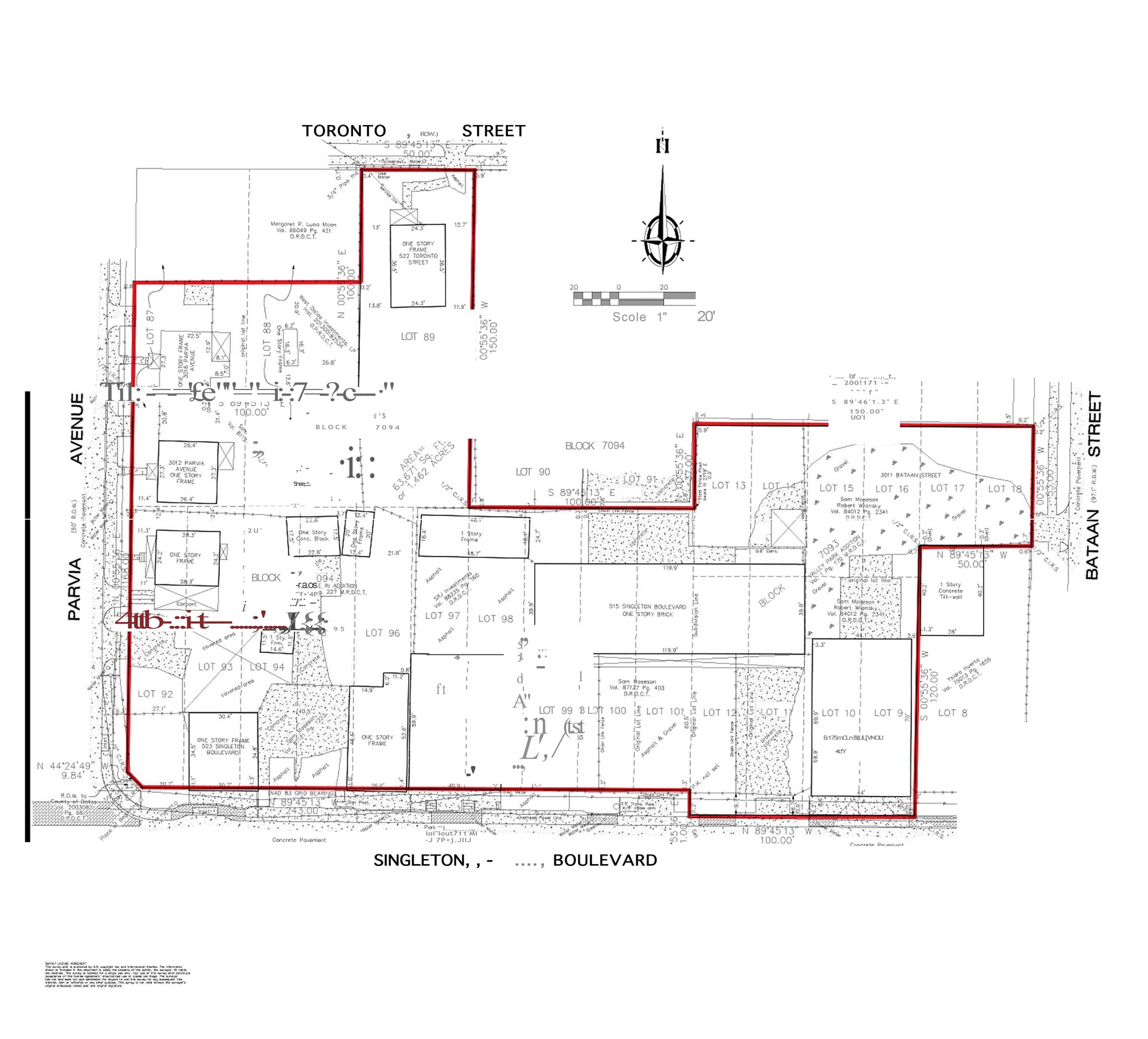 523 Singleton Blvd, Dallas, TX à louer Plan de site- Image 1 de 20