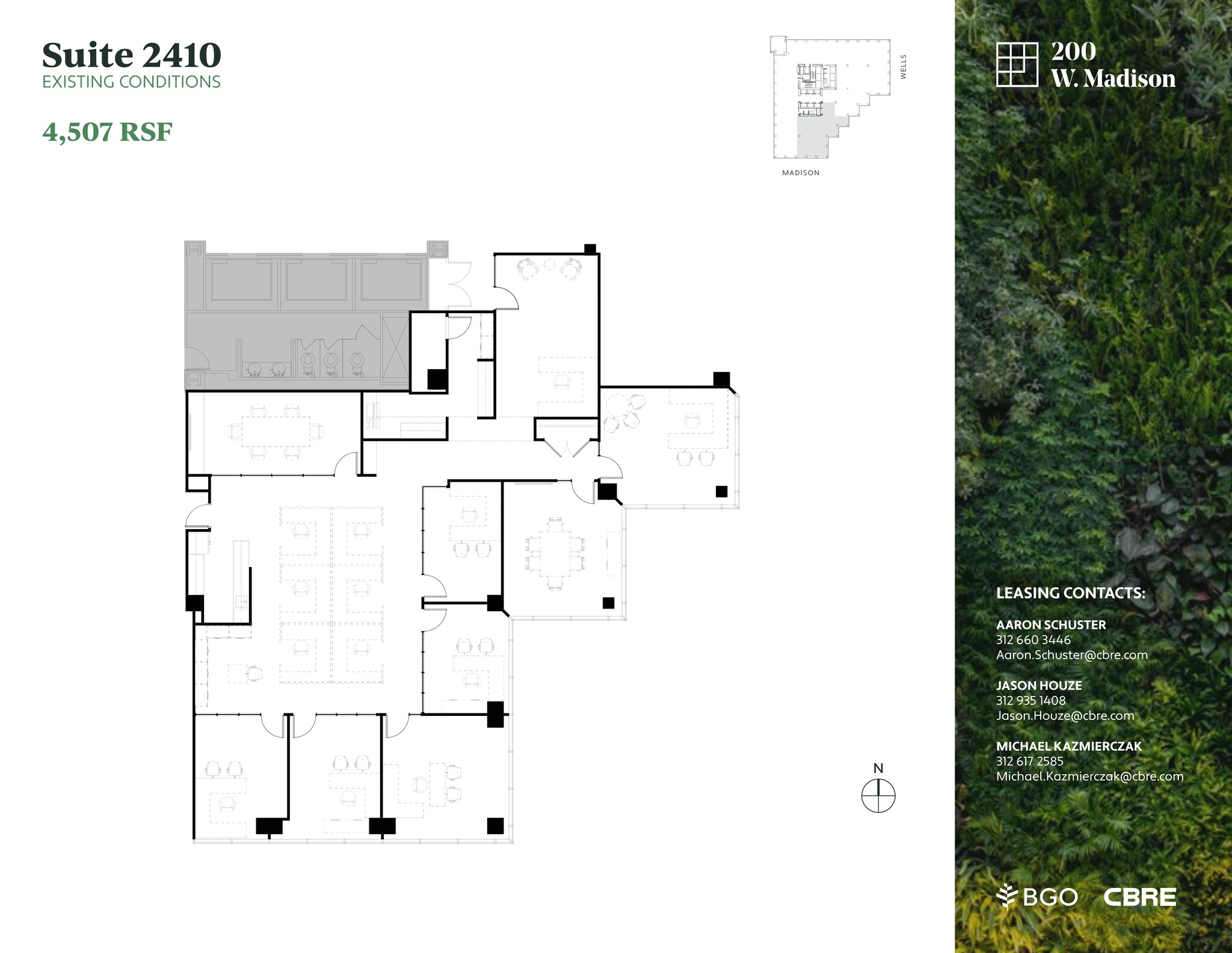 200 W Madison St, Chicago, IL à louer Plan de site- Image 1 de 3