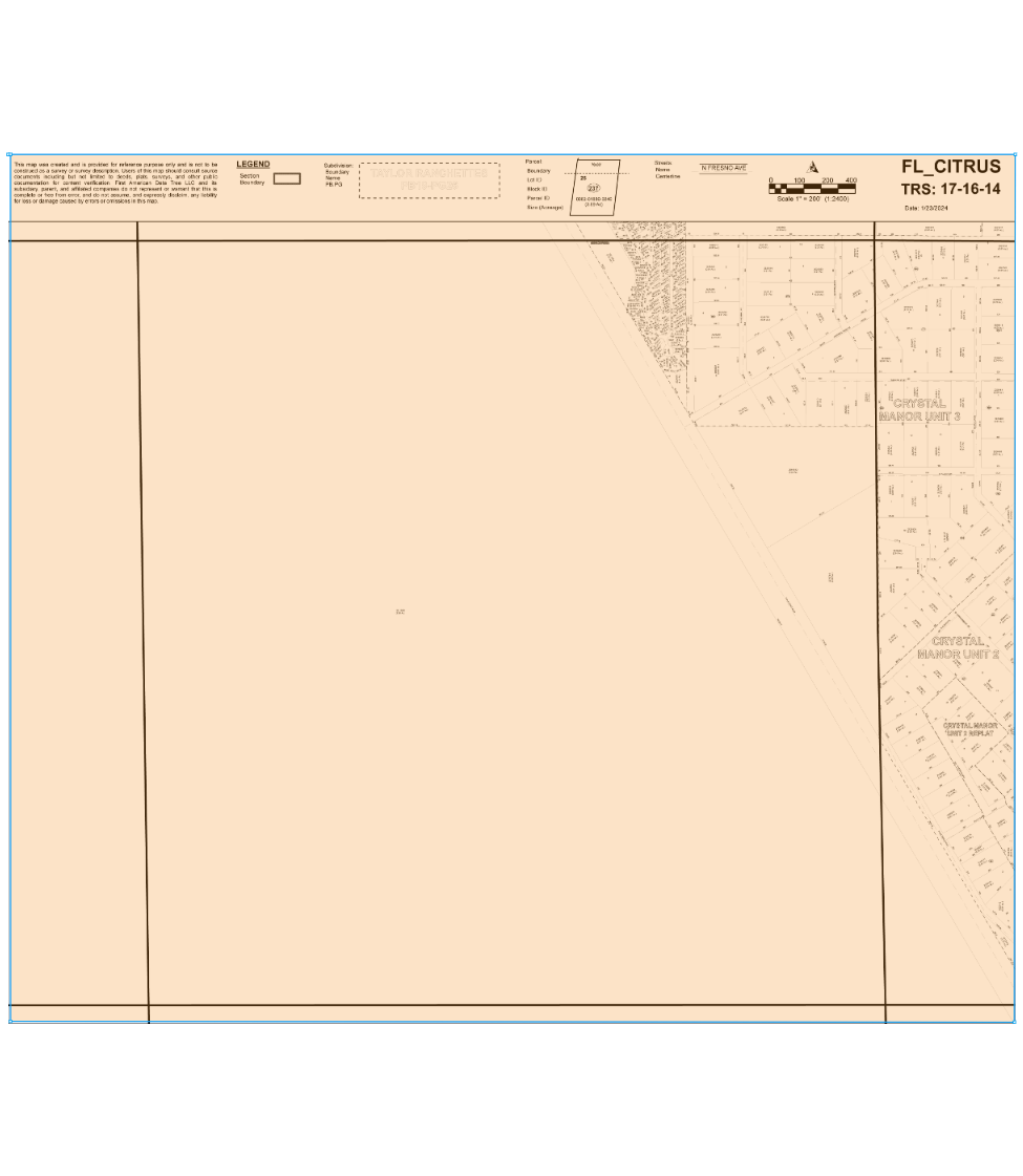 9549 N Suncoast Blvd, Crystal River, FL for sale Plat Map- Image 1 of 2