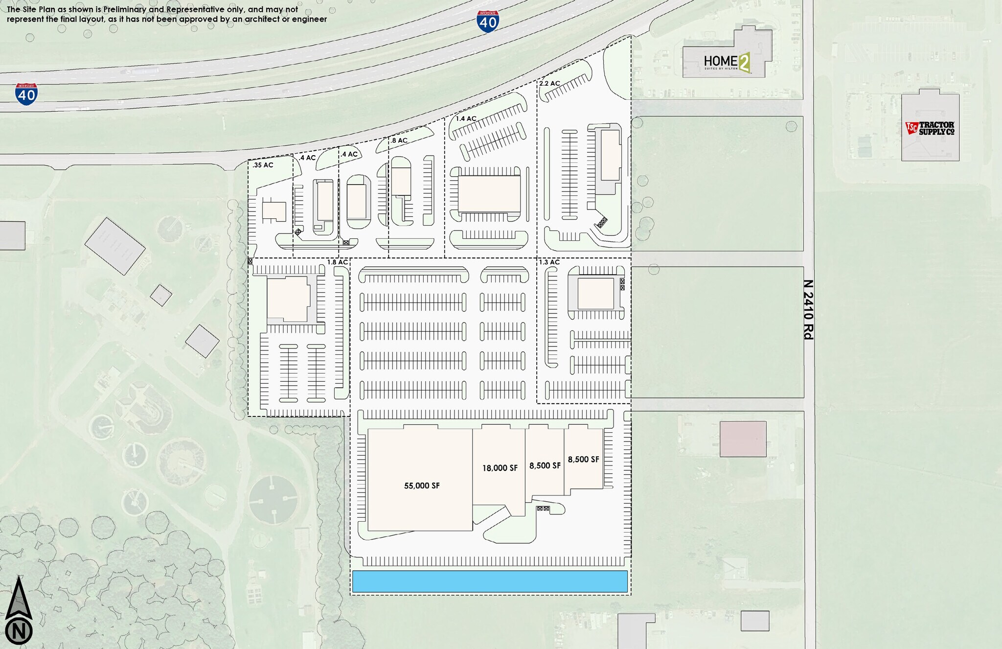 S Access & N 2410 Rd, Weatherford, OK for lease Site Plan- Image 1 of 2