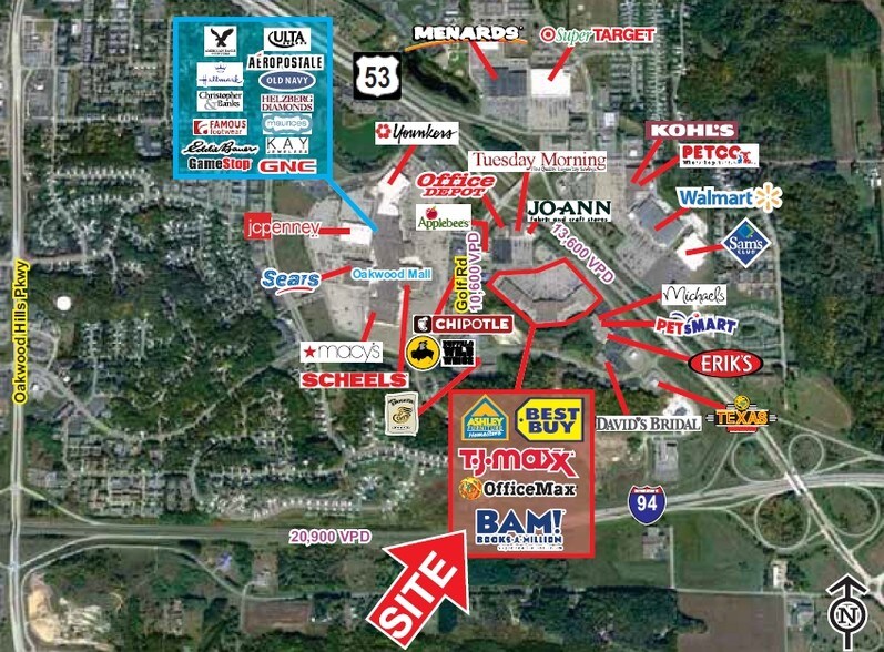 4030 Commonwealth Ave, Eau Claire, WI à louer - Aérien - Image 3 de 4