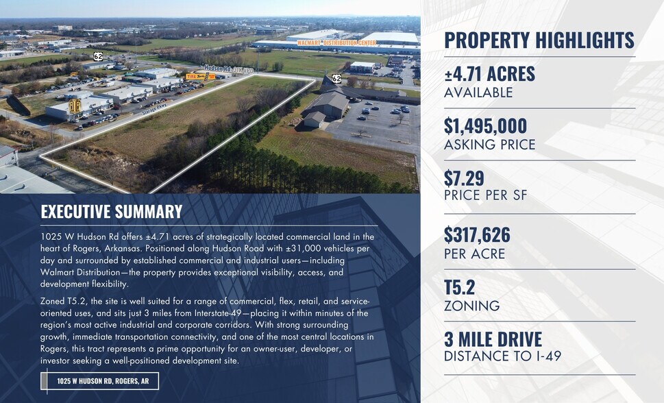 1025 W Hudson Rd, Rogers, AR à vendre - Photo du bâtiment - Image 2 de 7