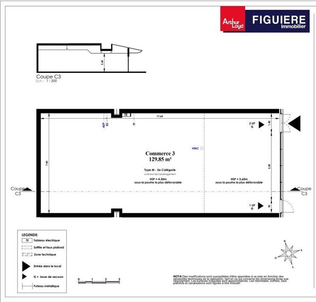 Commerce de détail dans Istres à louer - Plan d’étage - Image 3 de 4