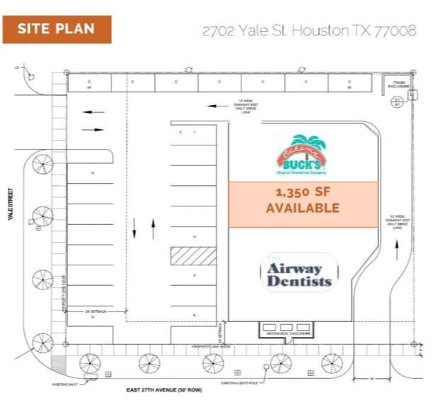 2702 Yale St, Houston, TX for lease - Site Plan - Image 2 of 5