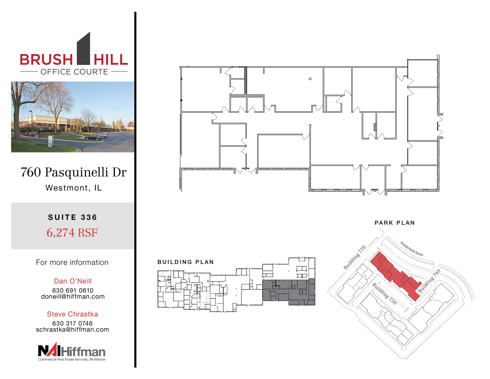740 Pasquinelli Dr, Westmont, IL for lease Floor Plan- Image 1 of 2