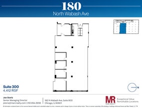 180 N Wabash Ave, Chicago, IL à louer Plan d’étage- Image 1 de 6